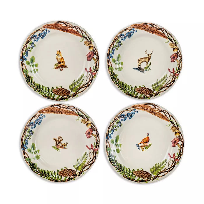 Juliska Forest Walk Salad/Dessert Plate (set/4)