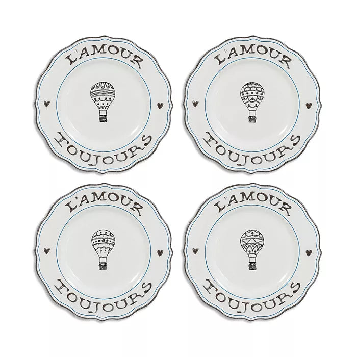 Juliska L'Amour Toujours Dessert/Salad Plate Set/4