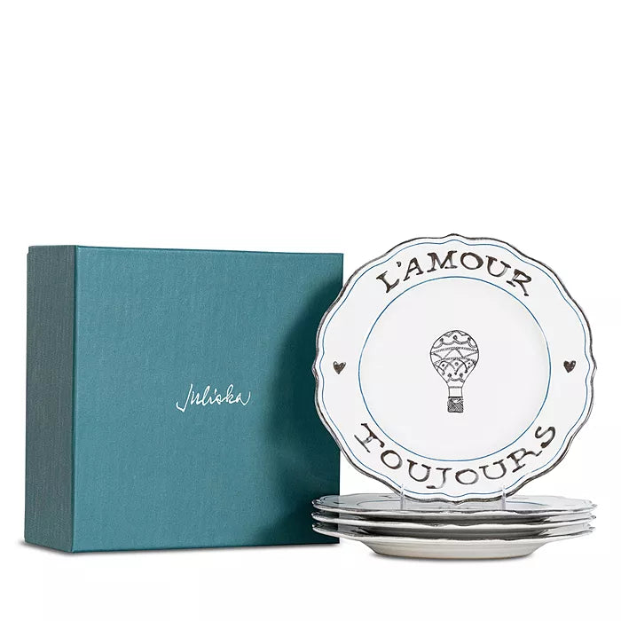 Juliska L'Amour Toujours Dessert/Salad Plate Set/4