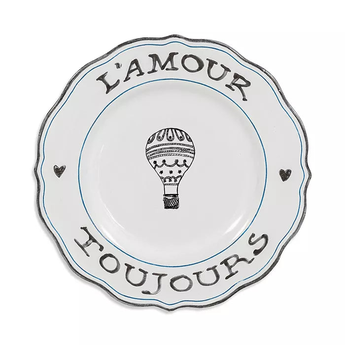 L'Amour Toujours Dessert/Salad Plate Assorted Set/4