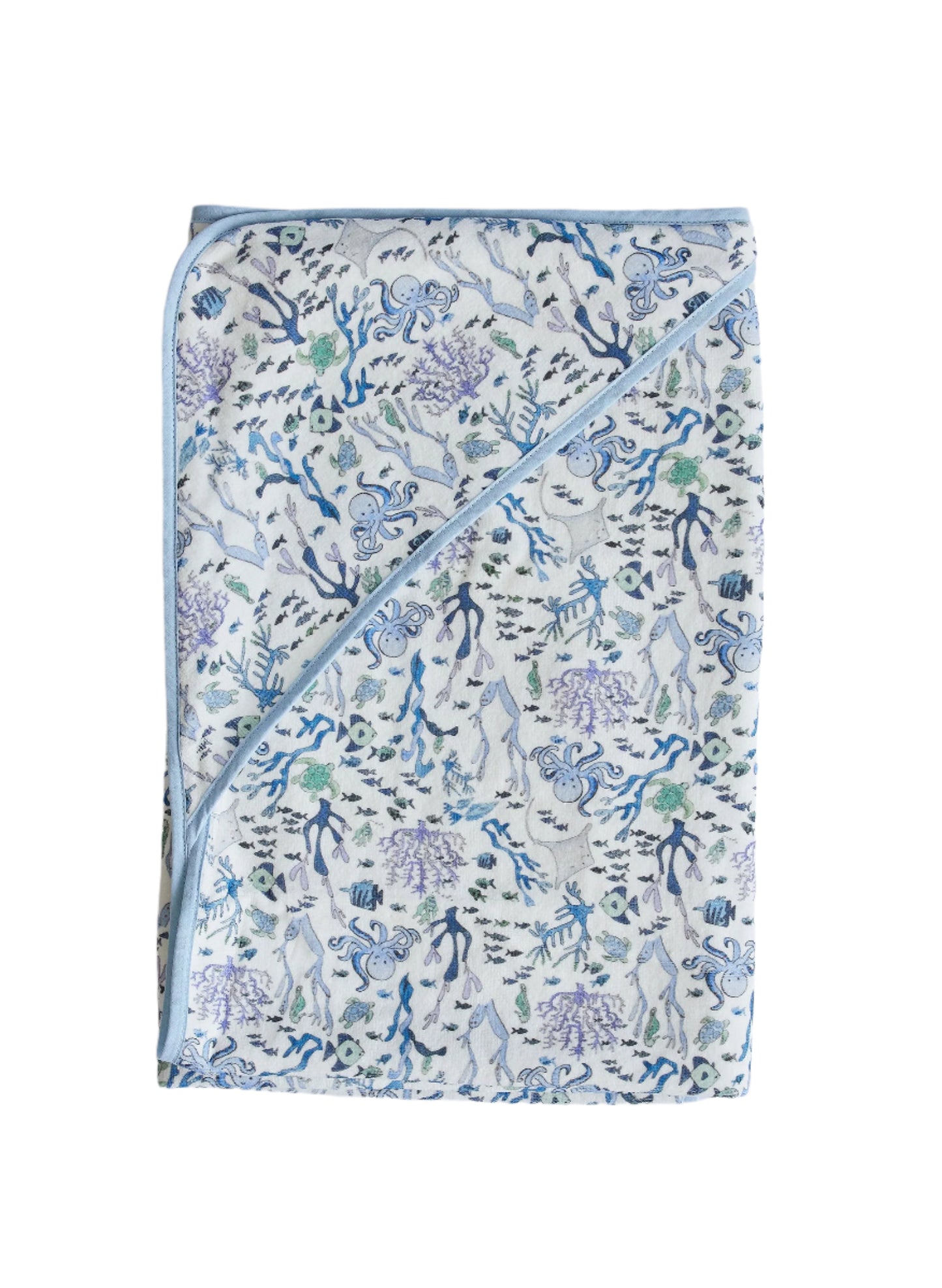 Timo & Violet Coral Reef Hooded Bath Towel