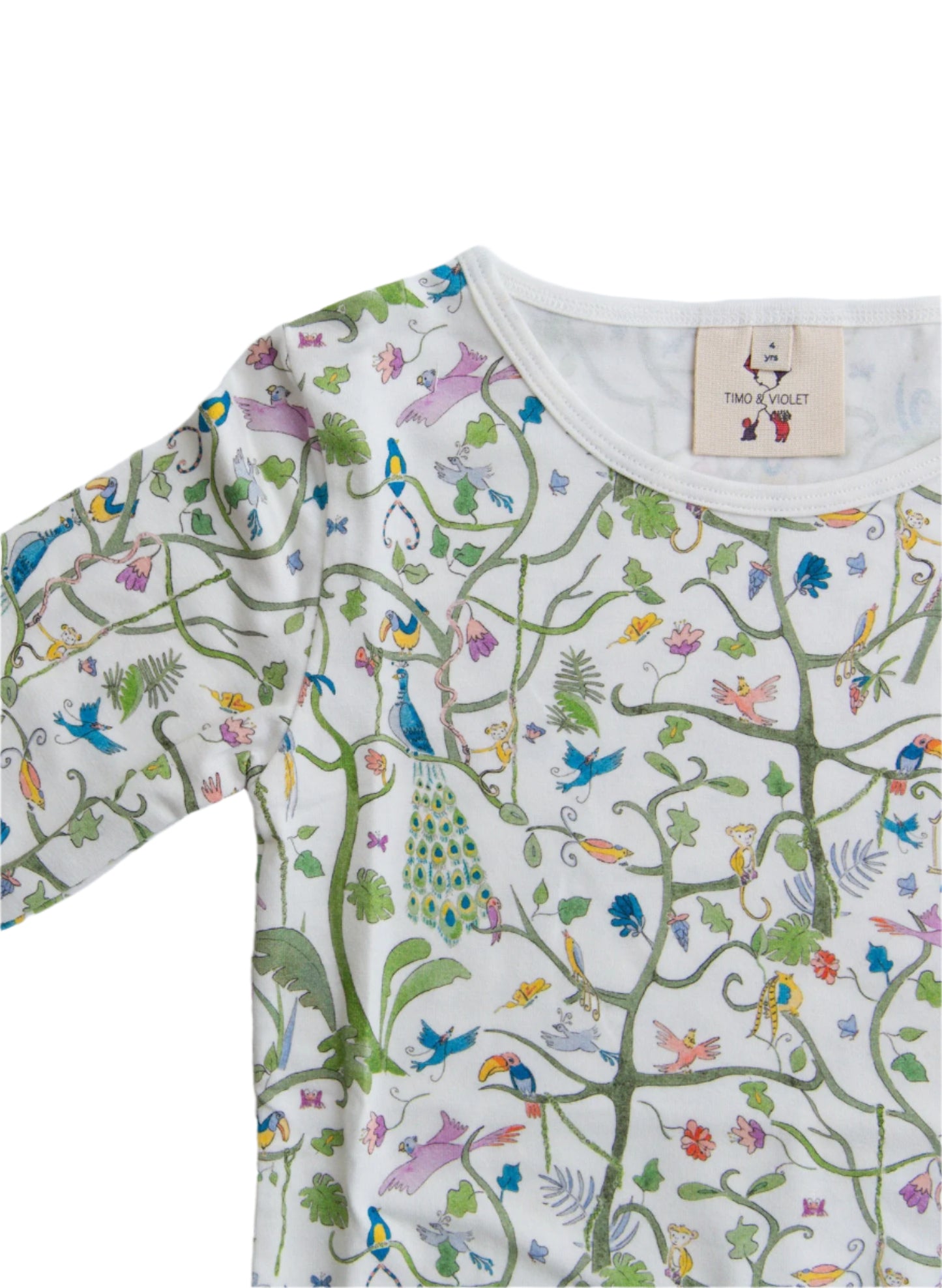 The Two Piece Pajama Set - Tropical Garden