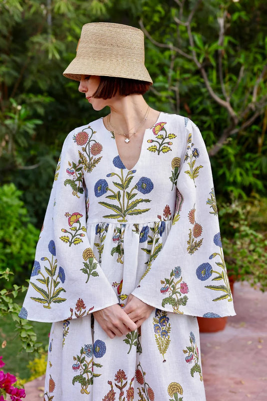 Maison Marigold Lugano Maxi Dress - Multi Botanical