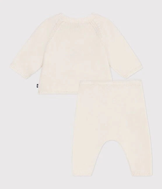 Petit Bateau Baby Boy Knit Anchor Sweater & Pants