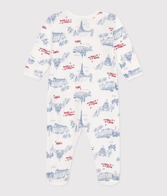 Petit Bateau Baby Front Snap Parisian Footie
