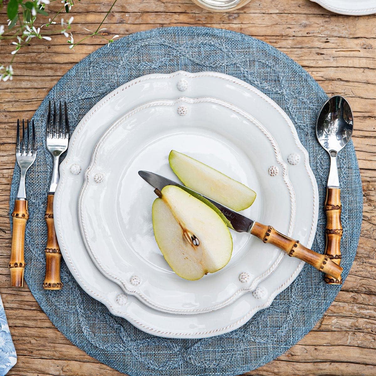 Juliska Berry & Thread Flared Dessert plate