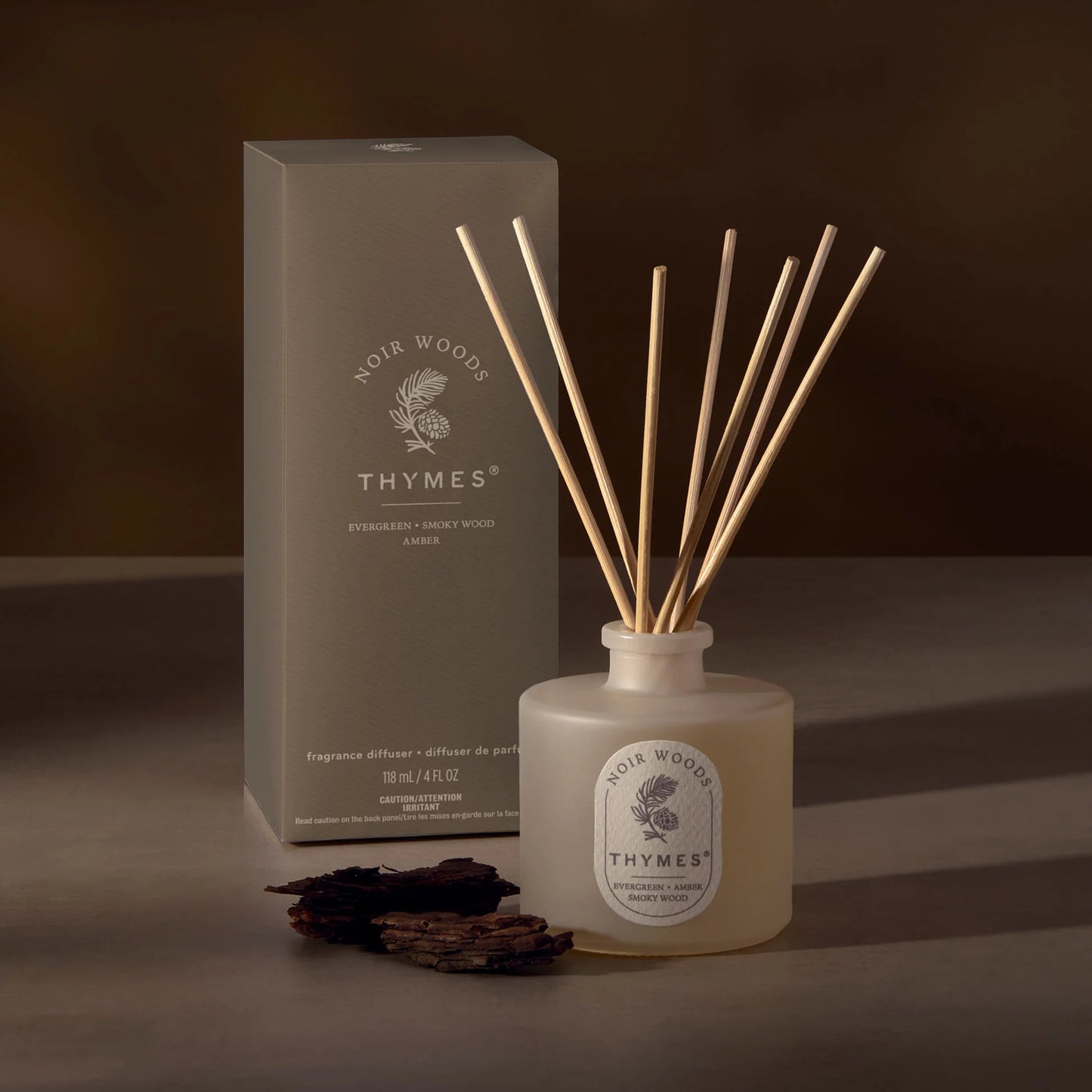 Thymes Noir Woods Petite Diffuser 4oz