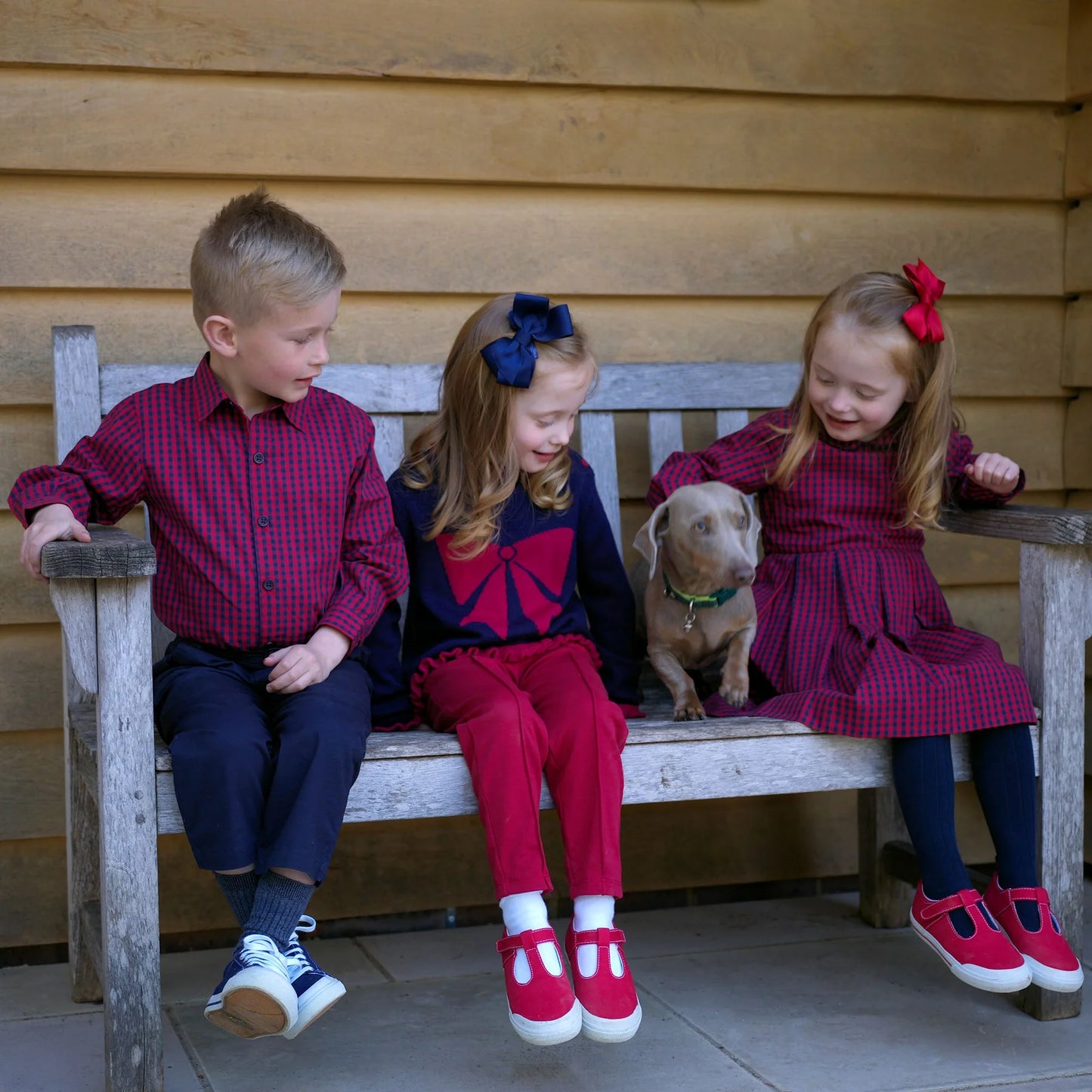 Rachel Riley Check Lumberjack Pleated Dress