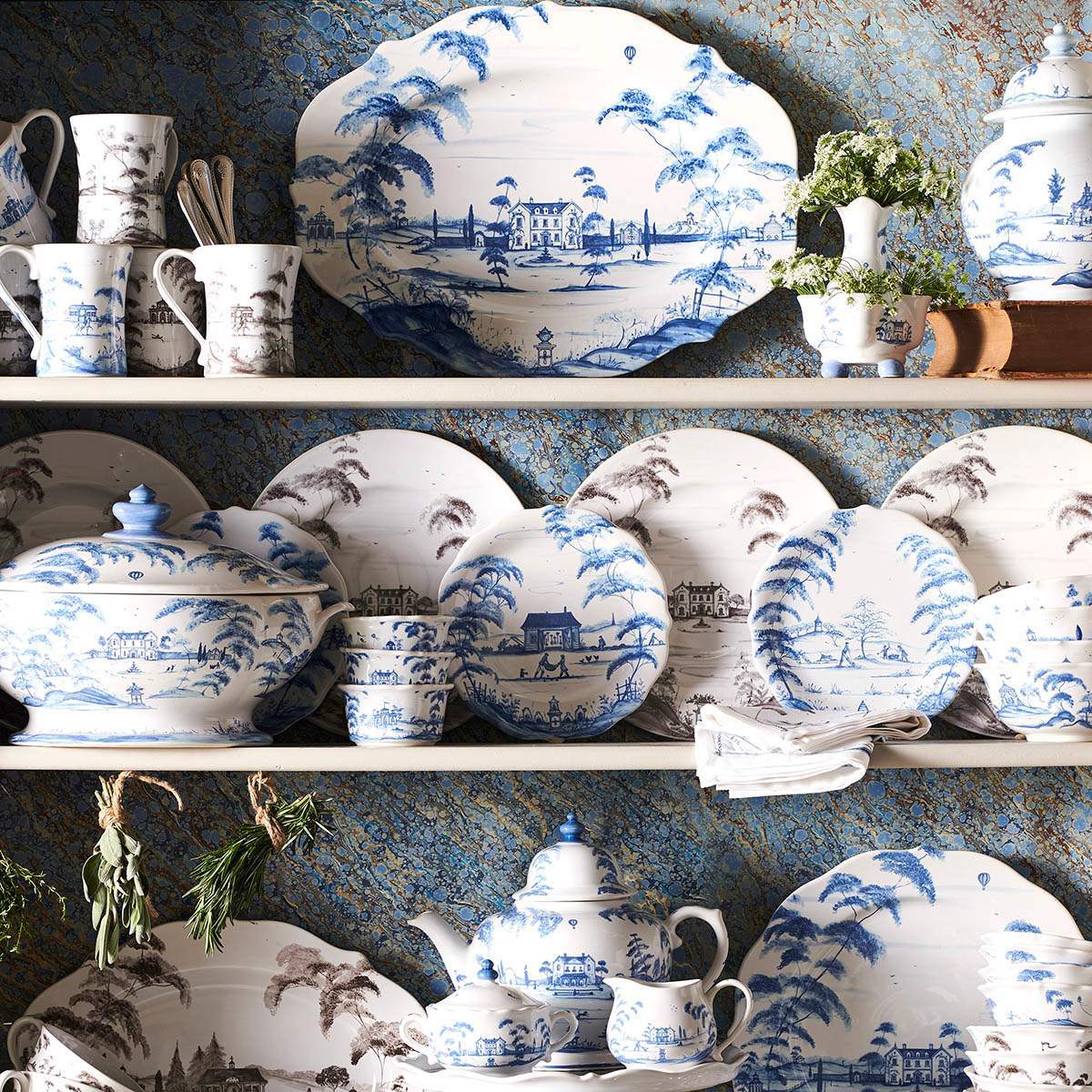 Juliska Country Estate 18.5" Platter - Delft Blue