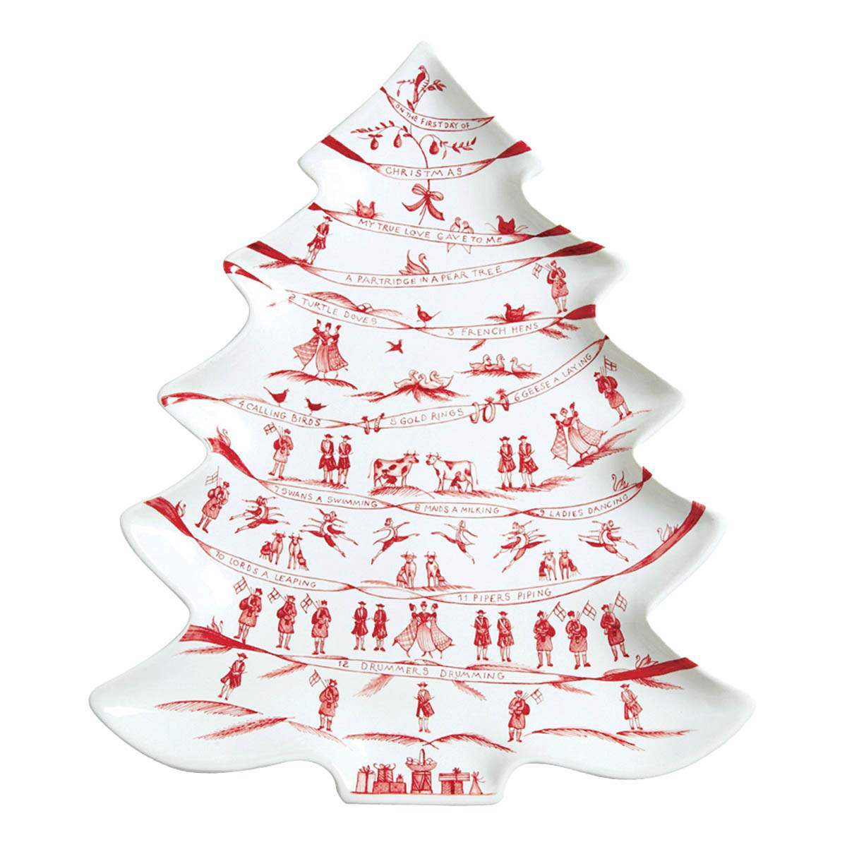 Juliska Country Estate Winter Frolic Ruby Tree Platter