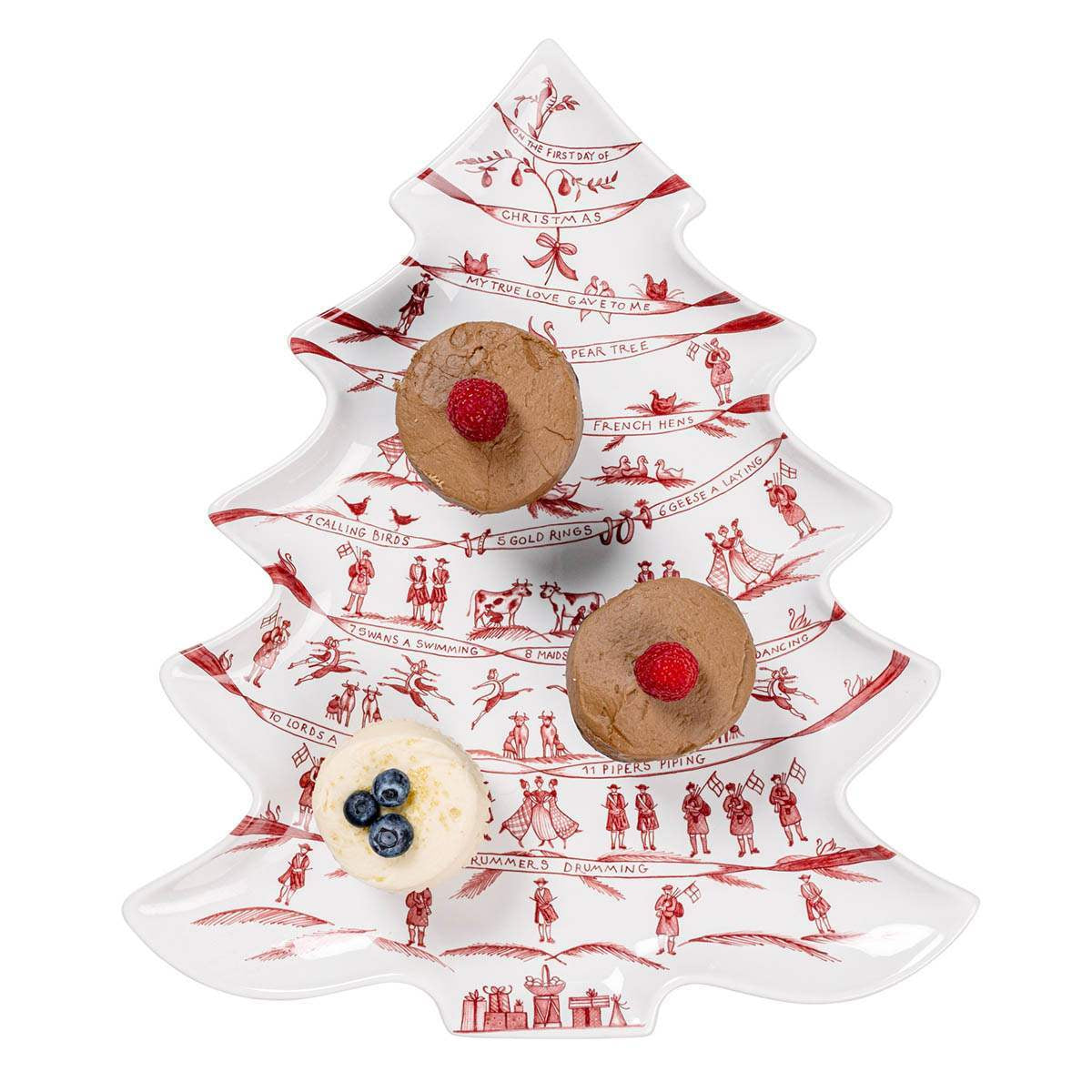 Juliska Country Estate Winter Frolic Ruby Tree Platter