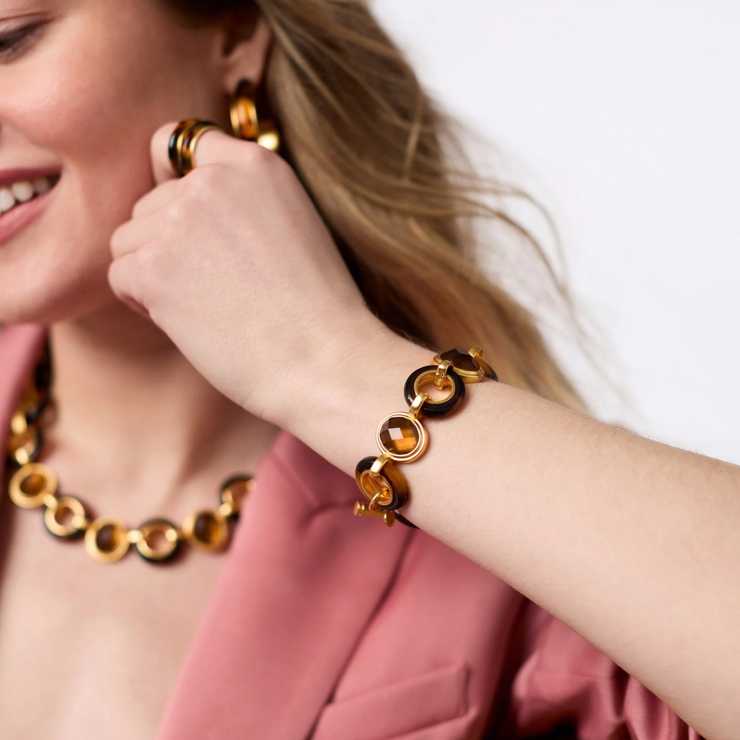 Julie Vos Carnaby Stone Bracelet - Tortoiseshell