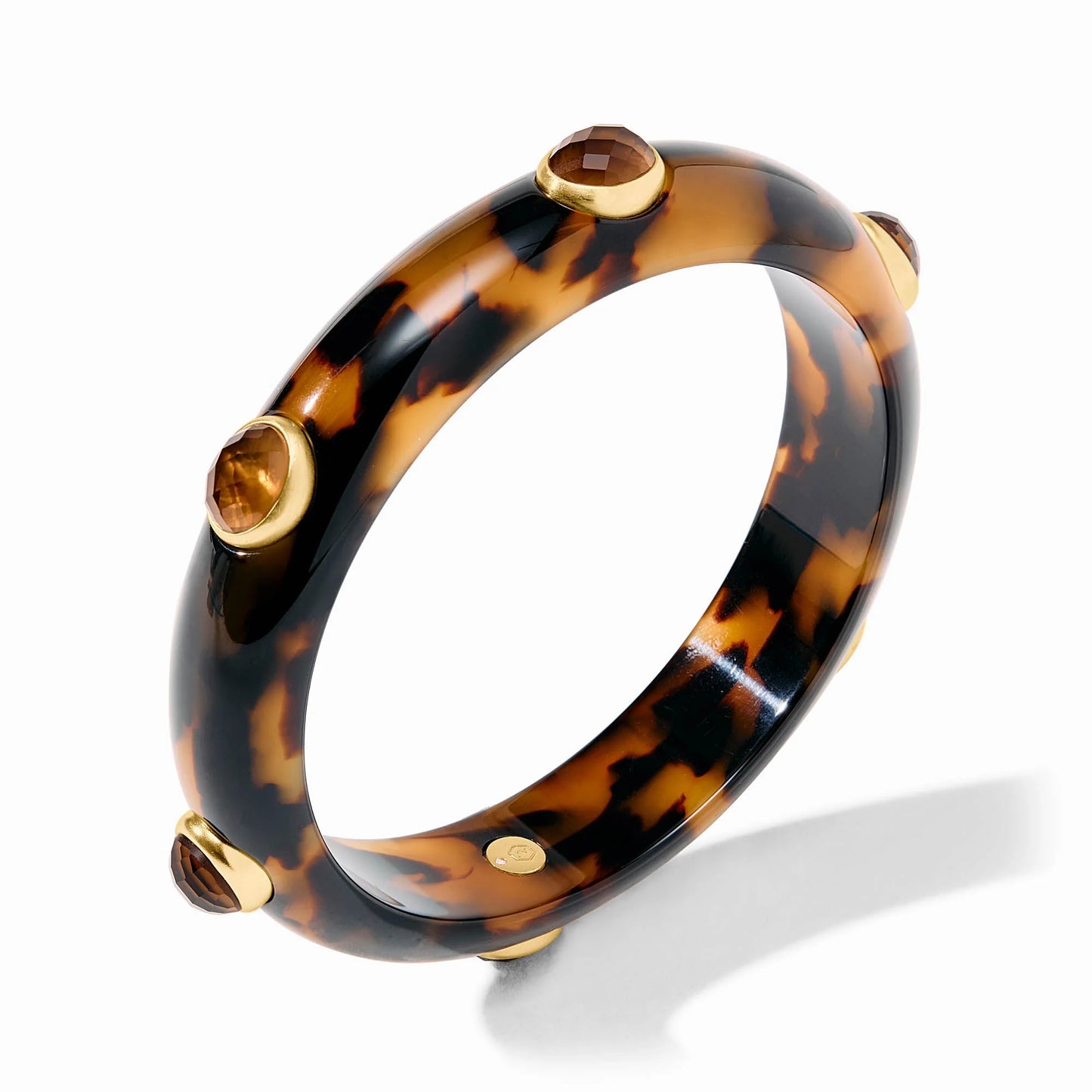Julie Vos Carnaby Stone Bangle - Tortoiseshell