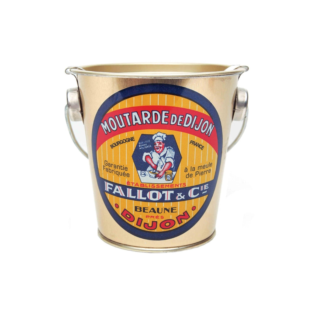 Edmond Fallot Dijon Mustard in a Decorated Metal Pail 16 oz