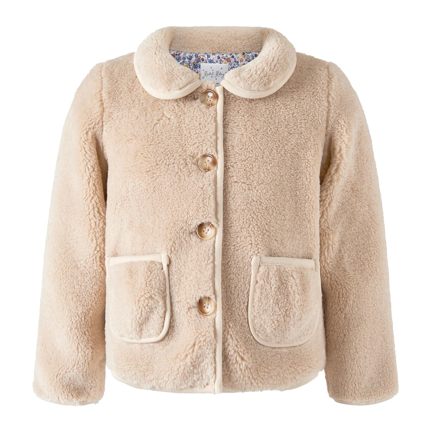 Rachel Riley Shearling Jacket - Cream