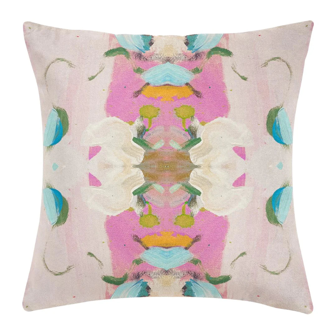 Laura Park Monet’s Garden Pink Pillow