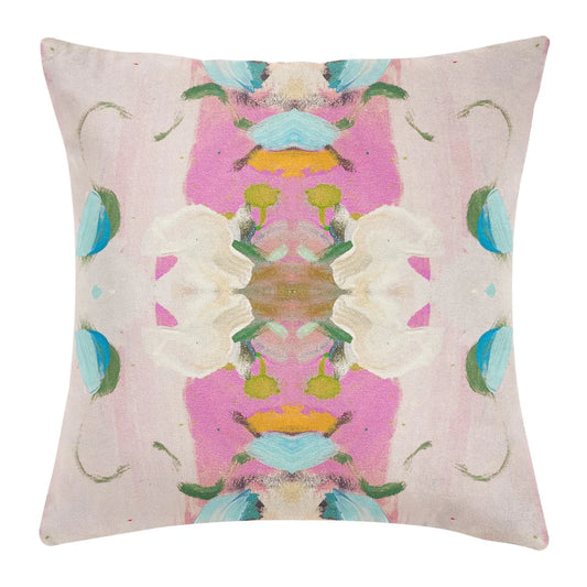 Laura Park Monet’s Garden Pink Pillow 