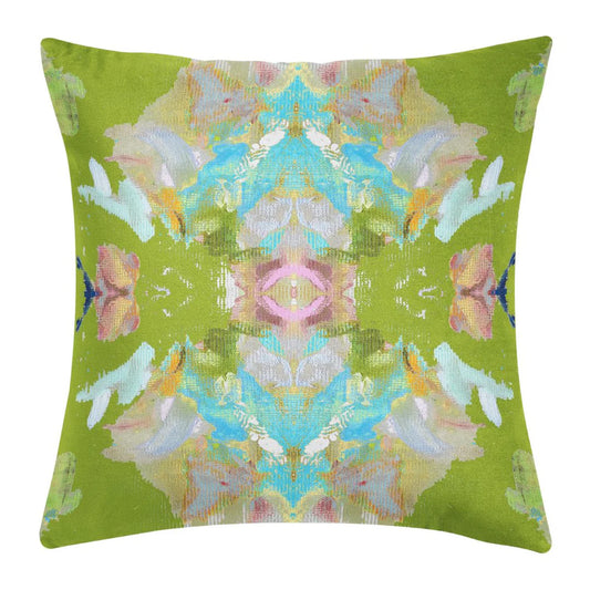 Laura Park Stained Glass Green Pillow