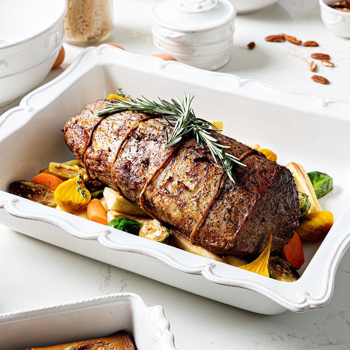 Juliska Berry & Thread 17" Rectangular Baker - Whitewash, La Petite Maison