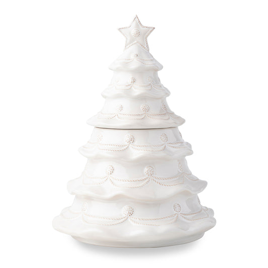 Juliska Berry Thread Christmas tree cookie jar