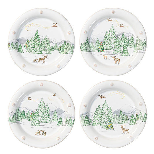Juliska Berry & Thread North Pole Cocktail Plates