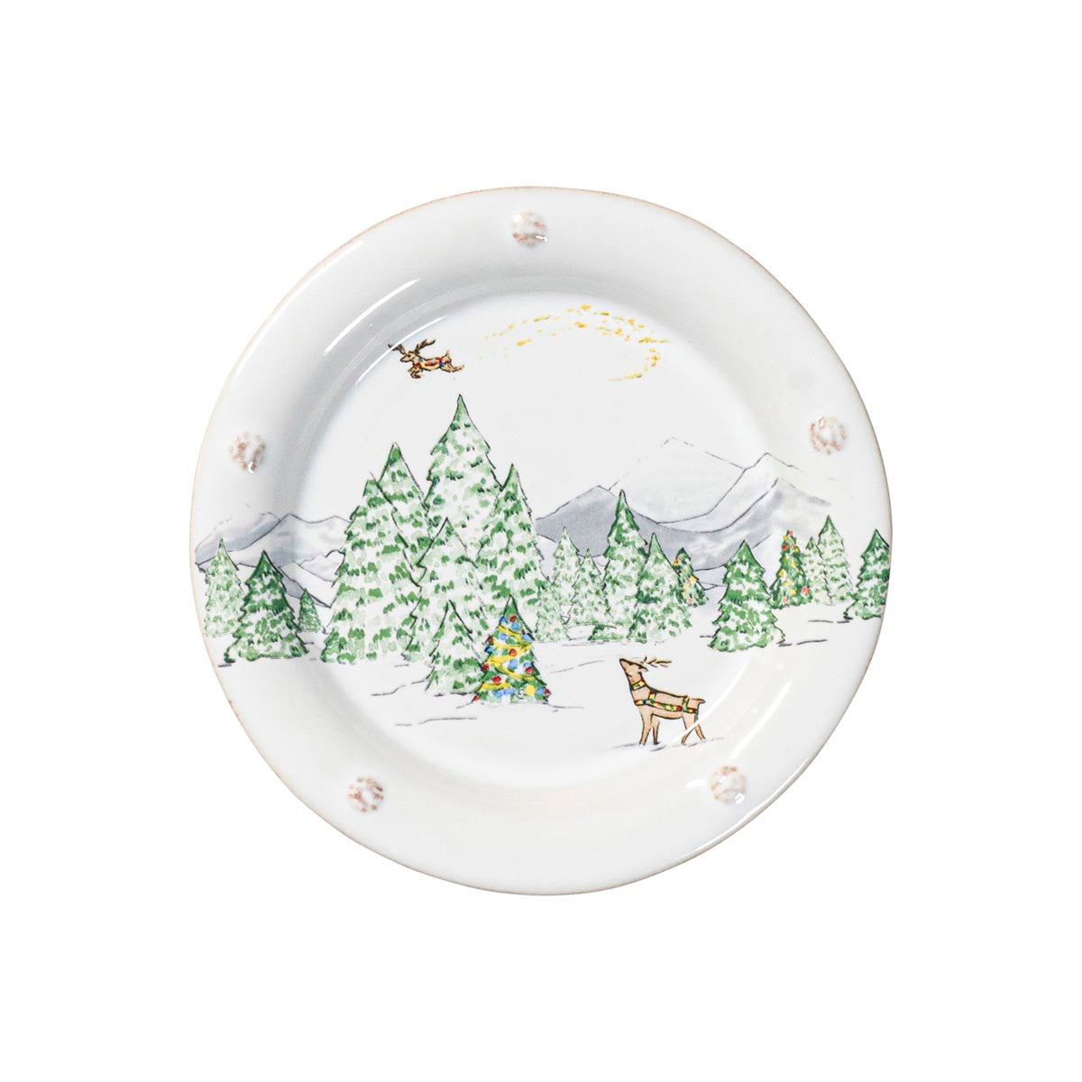 Juliska Berry & Thread North Pole Cocktail Plates
