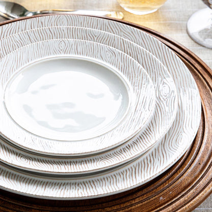Juliska Blenheim Oak Dinner Plate, Whitewash