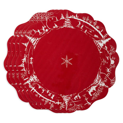 Country Estate Winter Frolic Placemat - Set of 4