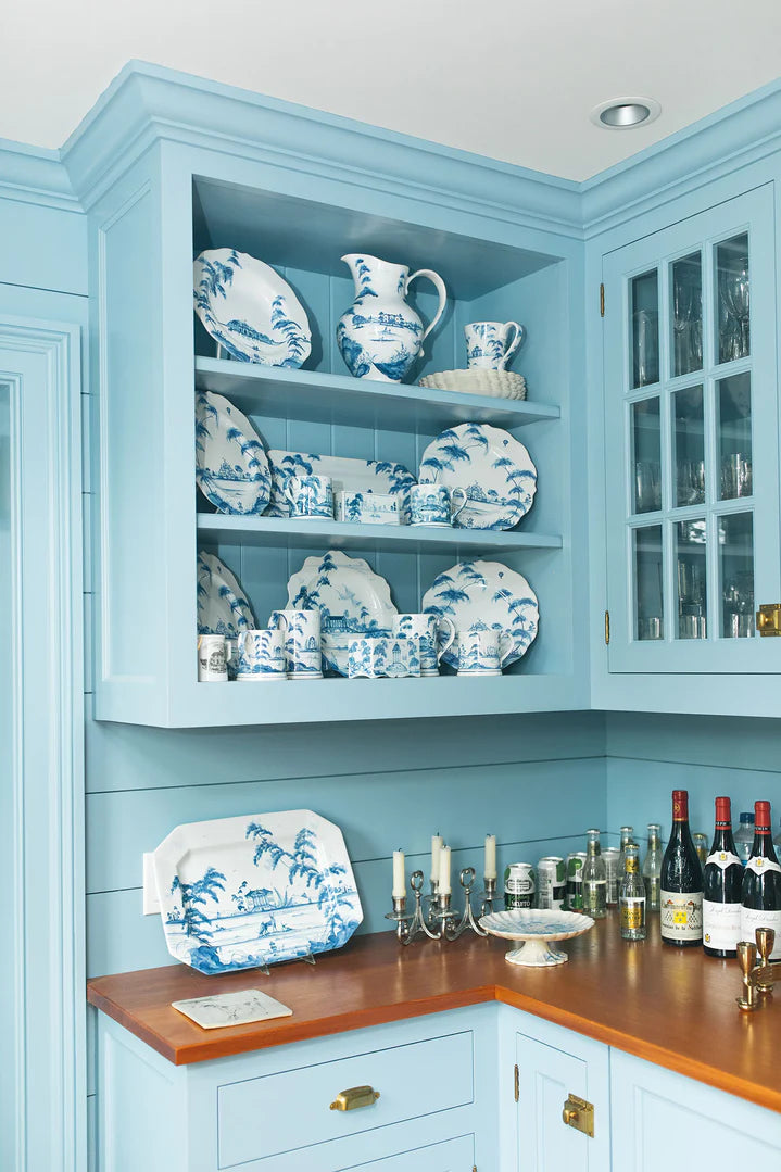Country Estate 15" Platter - Delft Blue