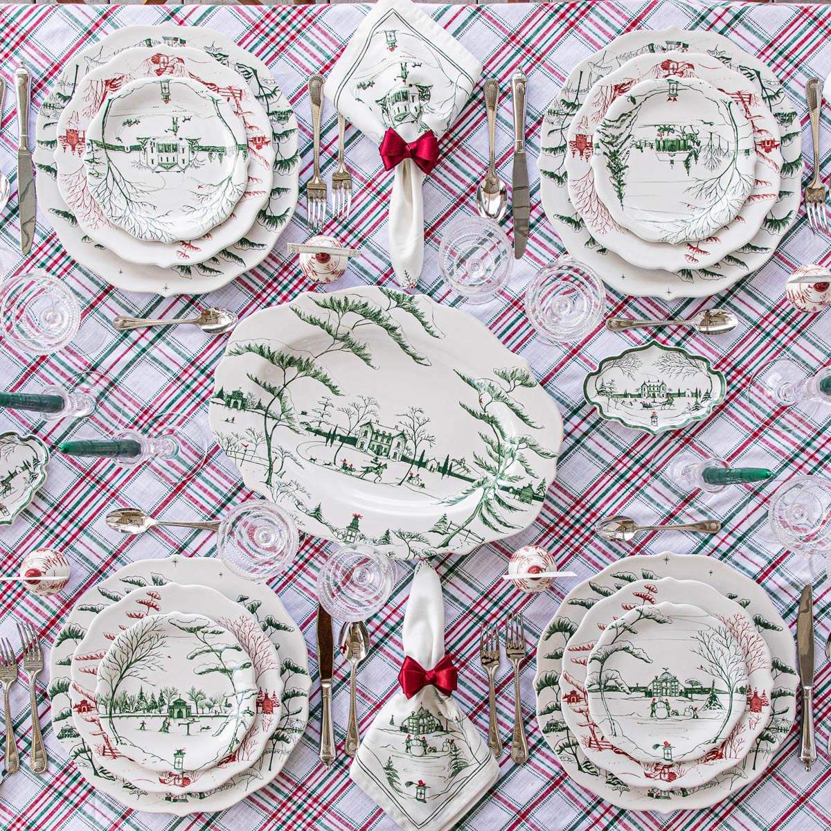 Juliska Country Estate Winter Frolic Napkin - Evergreen