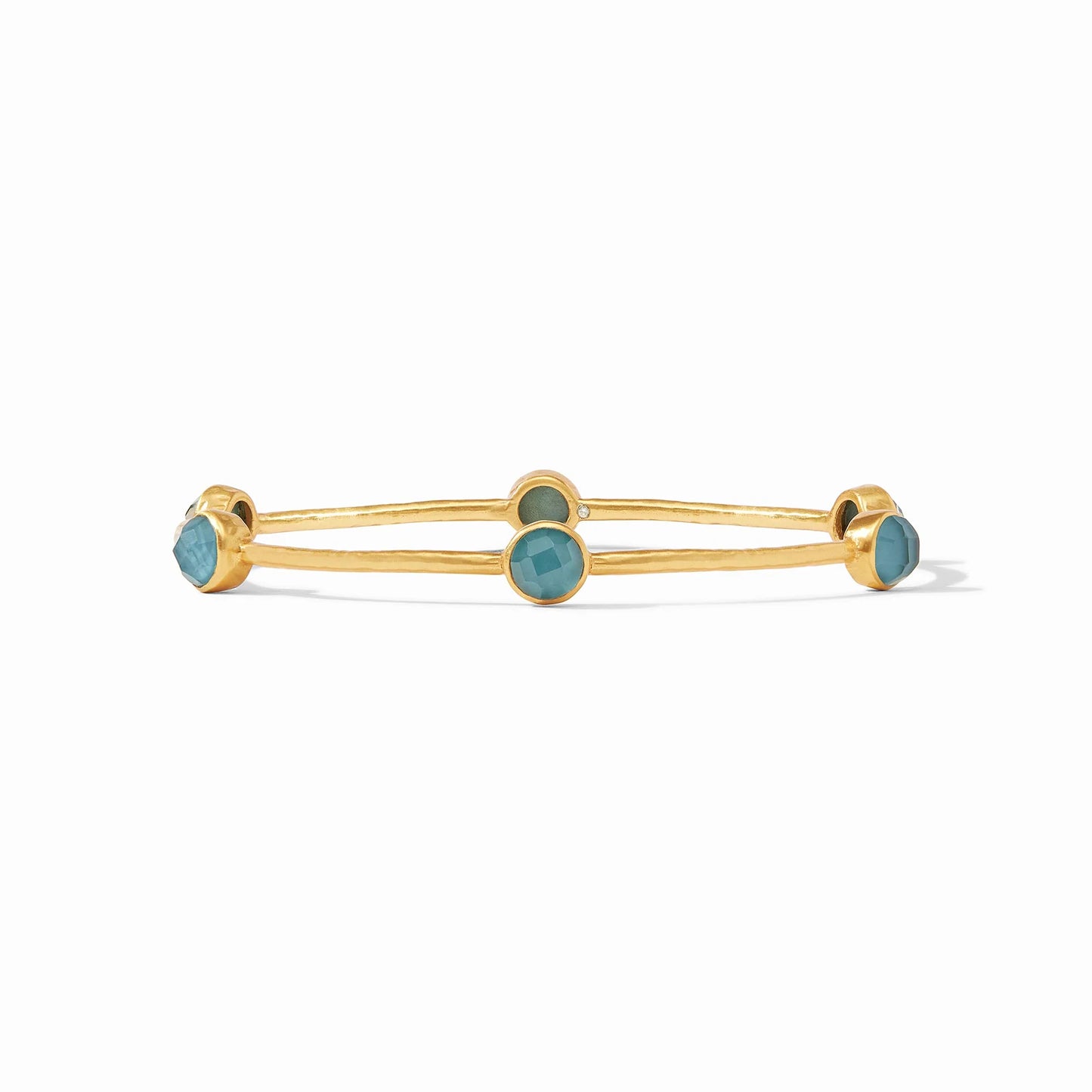 Julie Vos Milano Luxe Bangle Iridescent Montana Blue