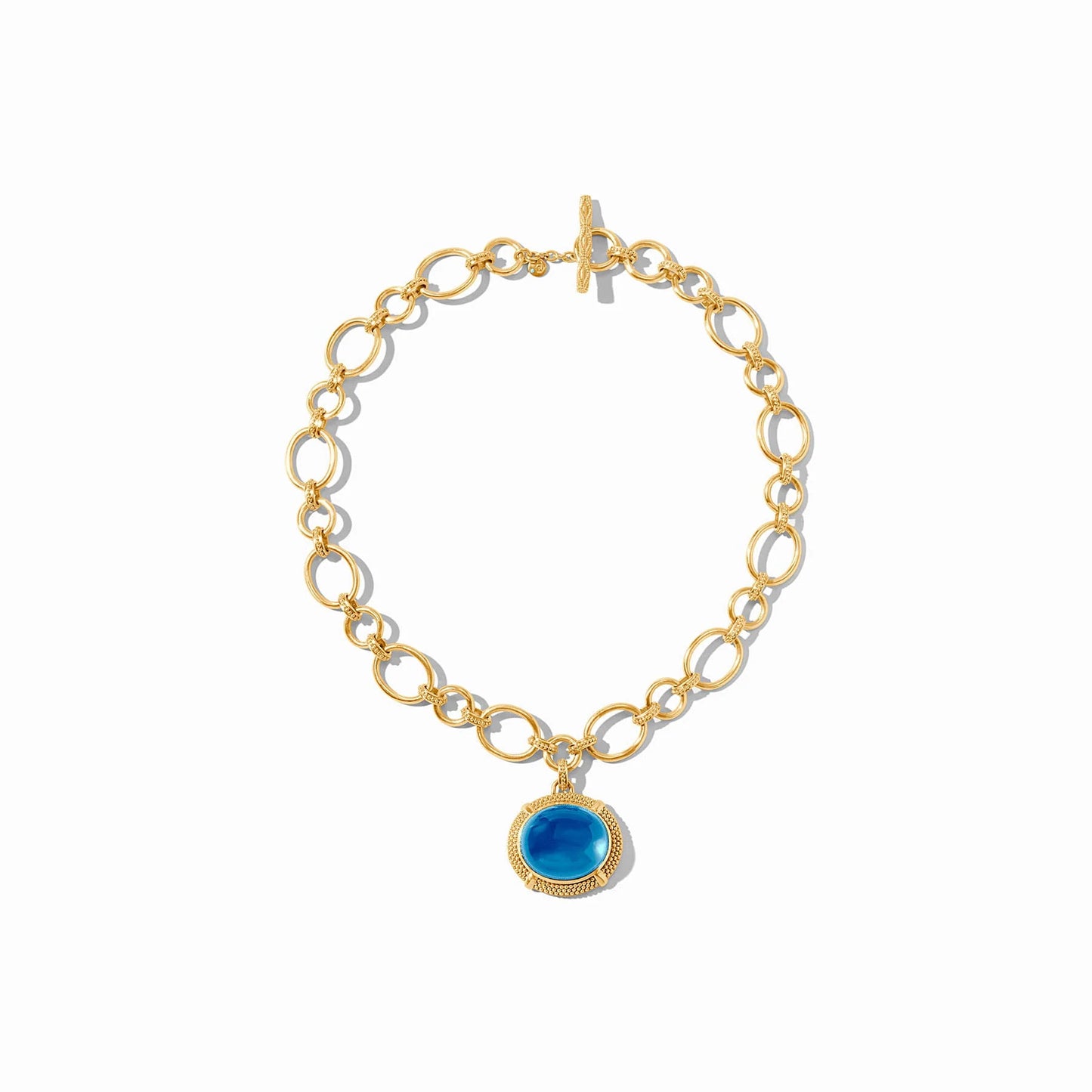 Julie Vos Cabochon Statement Necklace - London Blue