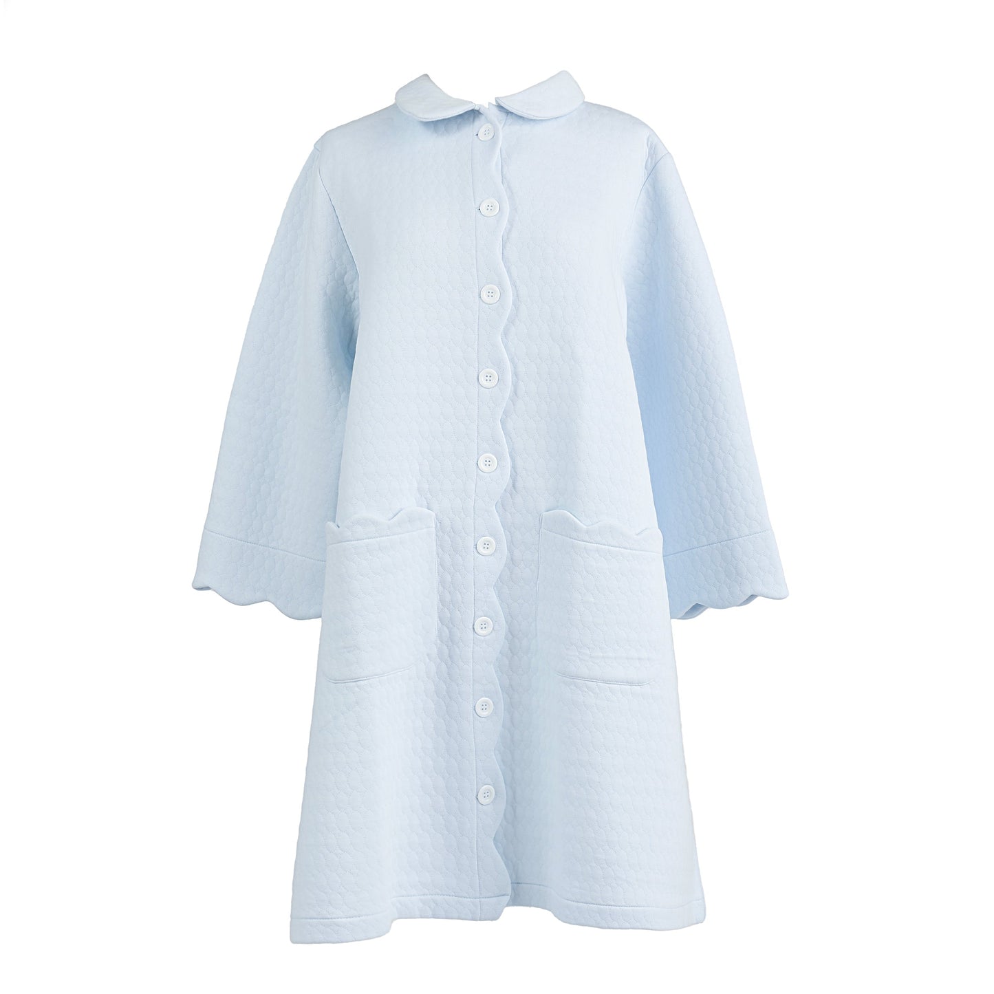 Lenora Vivian Cotton Robe - Blue, La Petite Maison