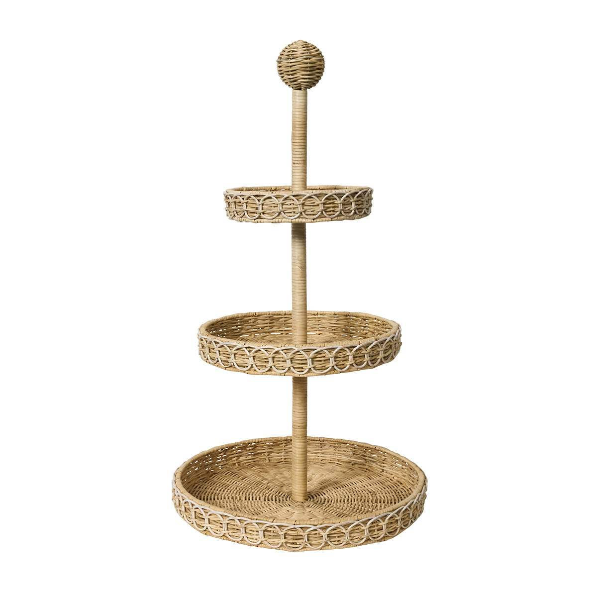 Juliska Provence Rattan 3-Tier Shelving Unit