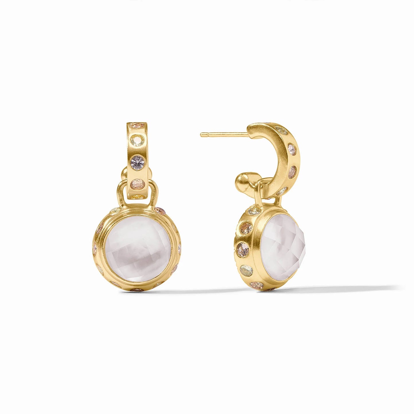 Julie Vos Rainbow Hoop & Charm Earring