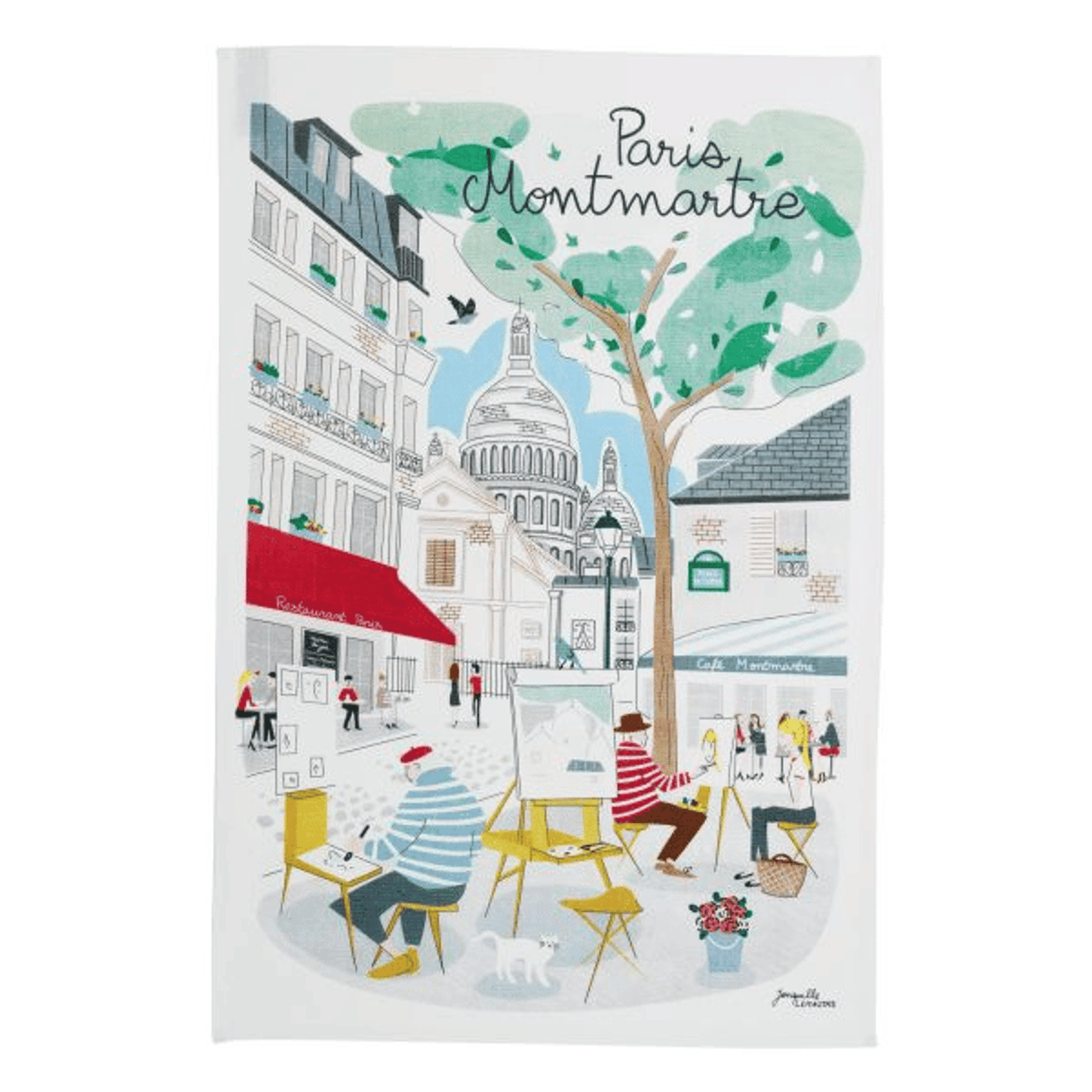 Montmartre, Paris Tea Towel