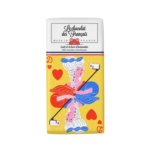 Le Chocolat des Français Marie Antoinette Milk Chocolate & Almond Bar
