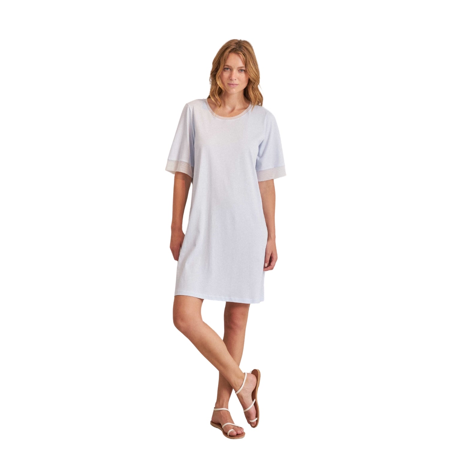 Pluto Flore Night Gown - Soft Blue