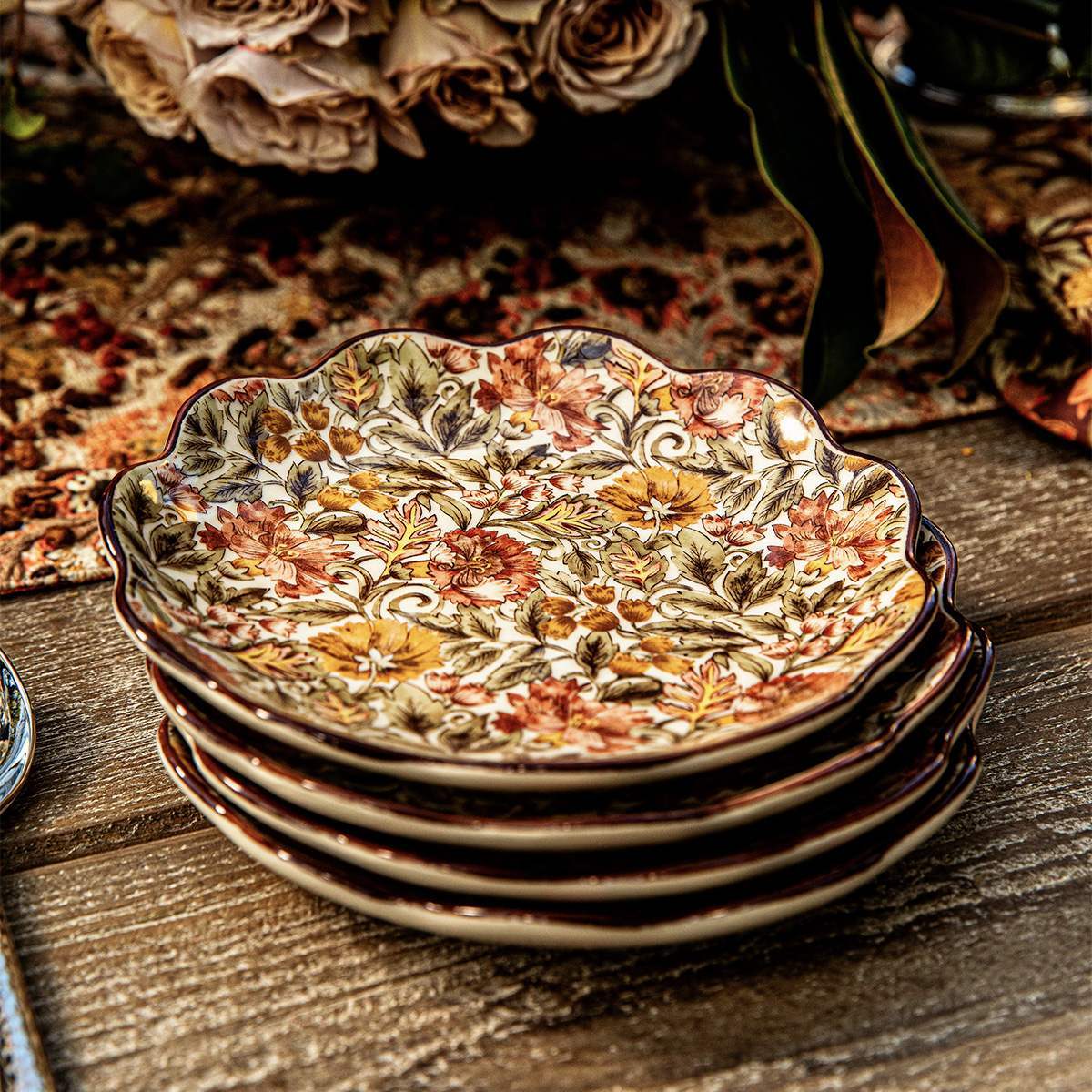 Juliska Willa Cocktail Plate Set/4 - Amber