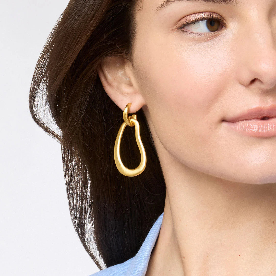Julie Vos Wave Doorknocker Earring- La Petite Maison