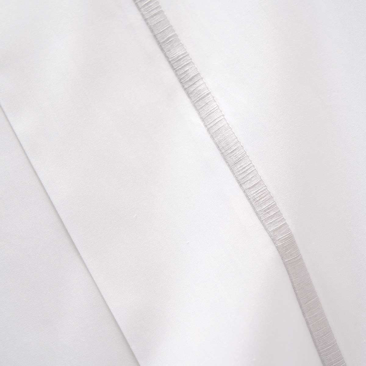 Yves Delorme Athena Flat Sheet - Silver