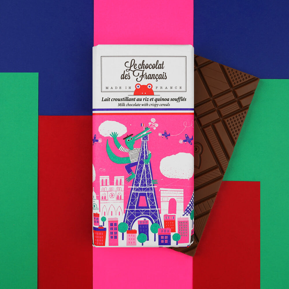 Le Chocolat des Français Crocodile Chocolate Bar 