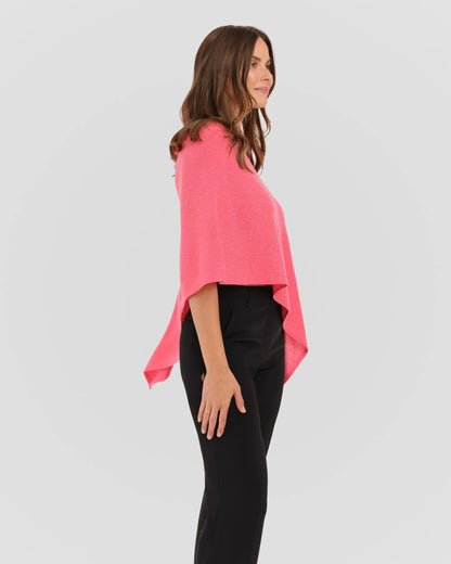 Cashmere Topper - Coral Reef
