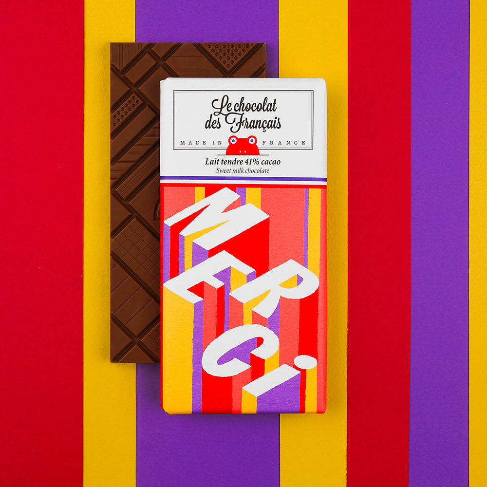 Le Chocolat des Français Merci Milk Chocolate Bar