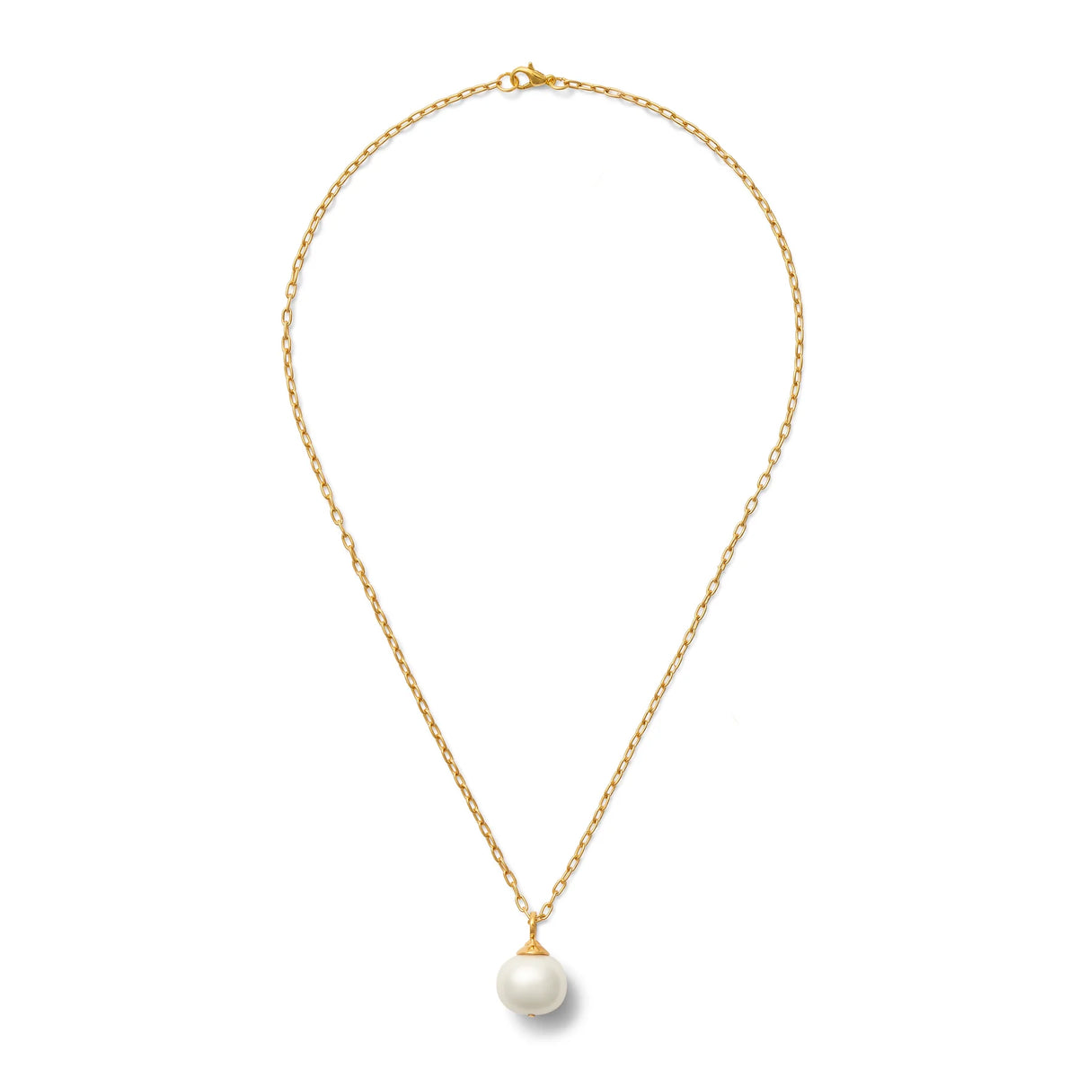 CC & Co Catherine Canino Mama Pebble Pendant - Classic White