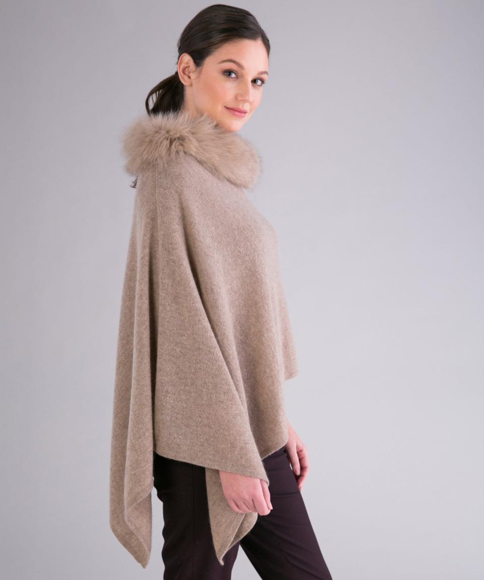 Alashan 100% cashmere topper camel