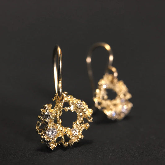 Nebula Earrings with Diamonds