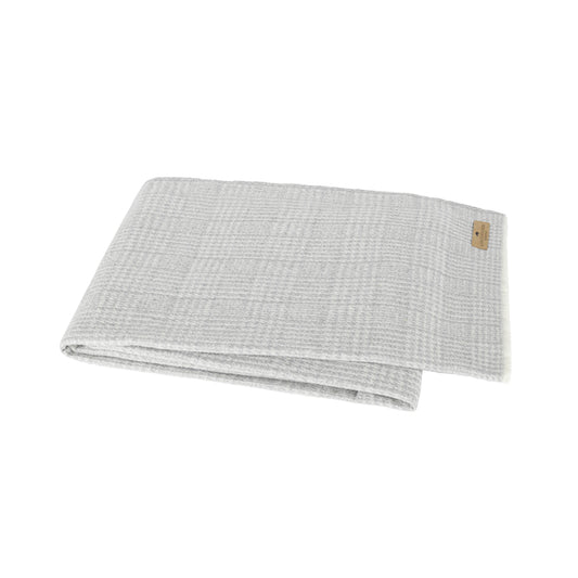 Lands Downunder Light Gray Sutton Plaid Throw