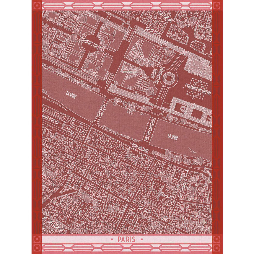 Le Jacquard Francais Vol D'oiseau Paris Tea towel