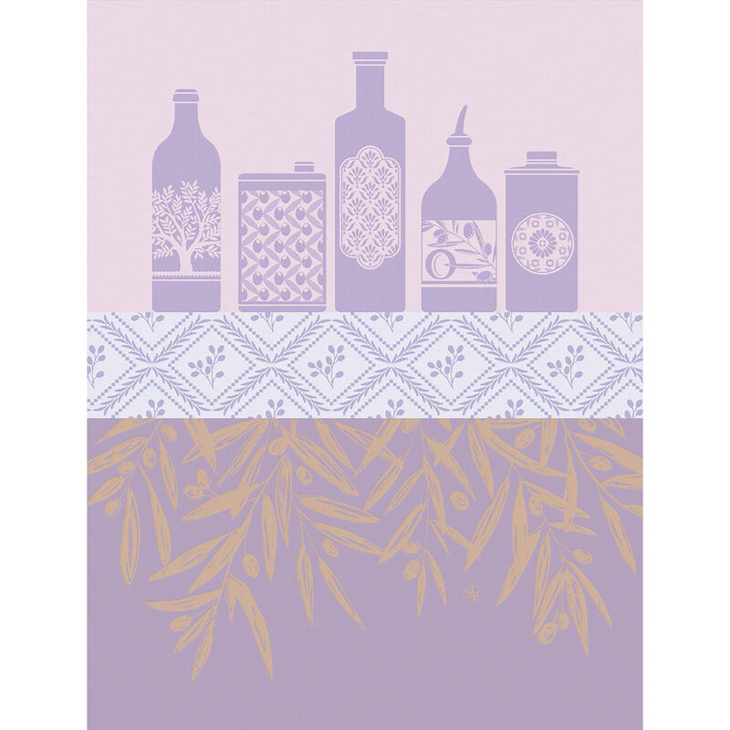 Le Jacquard Français Huiles Provencale Tea Towel - Purple
